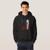 Amerikaanse Vlag Vintage Car Usa Hoodie (Voorkant volledig)