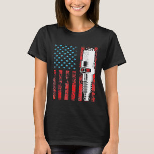 Amerikaanse Vlag Vintage Car Usa T-shirt