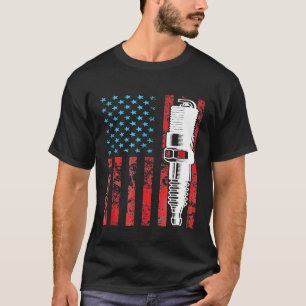 Amerikaanse Vlag Vintage Car Usa T-shirt