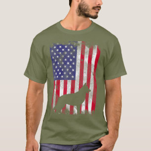 Amerikaanse vlag Vintage K9 Dog Gift T-shirt