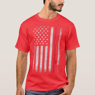 Amerikaanse vlag Vintage Vist Mannen Gi T-shirt
