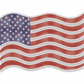 Amerikaanse vlag vinyl sticker decal (Voorkant)