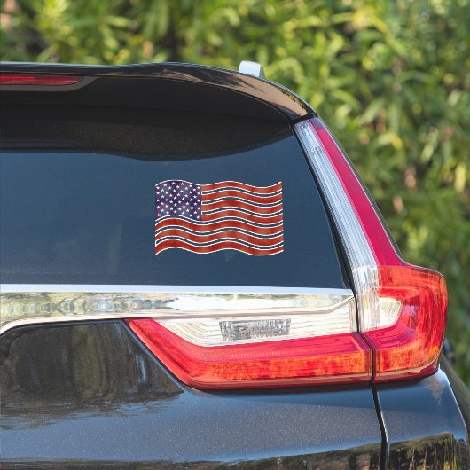 Amerikaanse vlag vinyl sticker decal (Auto Zijkant)