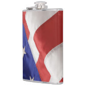 Amerikaanse vlag Vinyl Wrapped Flask, 8 oz. Heupfles (Links)