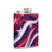 Amerikaanse vlag Vinyl Wrapped Flask Heupfles (Rechts)