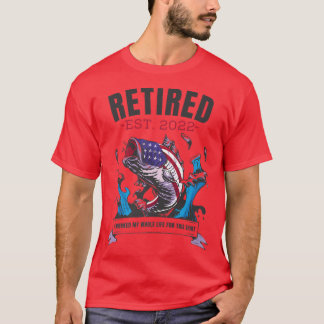 Amerikaanse vlag Vis in ruste sinds 2022 Vist Reti T-shirt