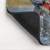 Amerikaanse Vlag Vis Springt uit Water Muismat (Hoek)