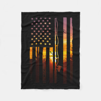 Amerikaanse Vlag Vis Visser Visser Funny B Vissen Fleece Deken