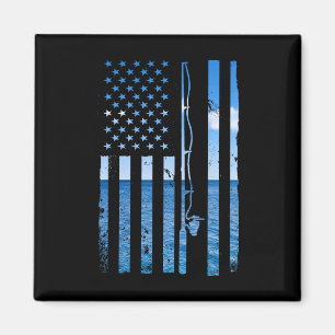Amerikaanse Vlag Vis Visser Visser Funny B Vissen Magneet