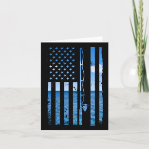 Amerikaanse Vlag Vis Visser Visser Funny Byss Fis Kaart