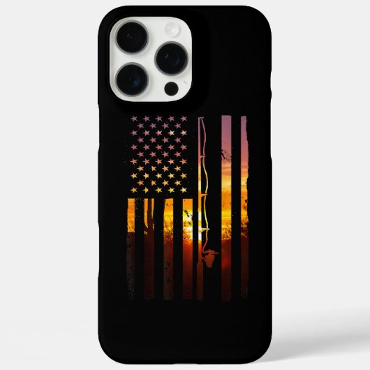 Amerikaanse Vlag Vis Visser Visser Vreemde Baars V Case-Mate iPhone Case (Achterkant)