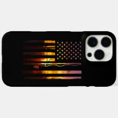 Amerikaanse Vlag Vis Visser Visser Vreemde Baars V Case-Mate iPhone Case (Achterkant (horizontaal))
