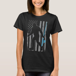 Amerikaanse Vlag Vis Visser Visserij Grappig B Vis T-shirt