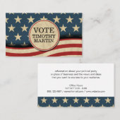 Amerikaanse vlag visitekaartje (Voorkant / Achterkant)