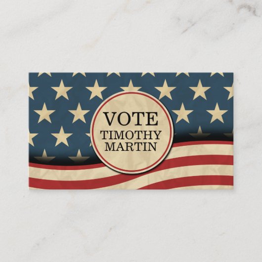 Amerikaanse vlag visitekaartje (Voorkant)