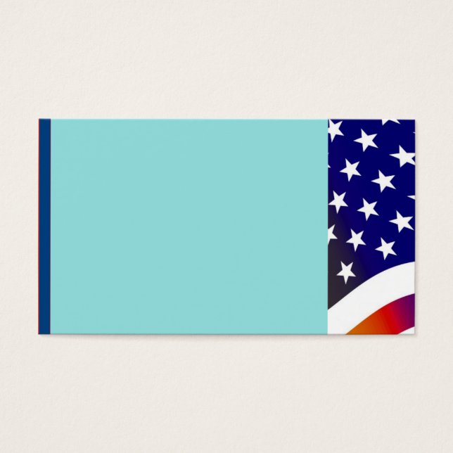 Amerikaanse vlag visitekaartje (Voorkant)