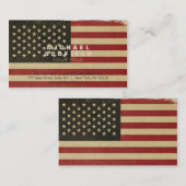 Amerikaanse vlag Visitekaartje (Voorkant / Achterkant)