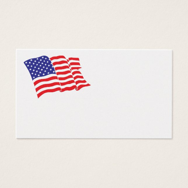 Amerikaanse vlag visitekaartje (Voorkant)