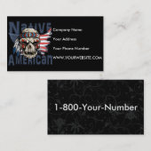 Amerikaanse vlag visitekaartje (Voorkant / Achterkant)