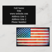 Amerikaanse vlag visitekaartje (Voorkant / Achterkant)