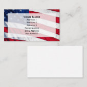 Amerikaanse vlag visitekaartje (Voorkant / Achterkant)