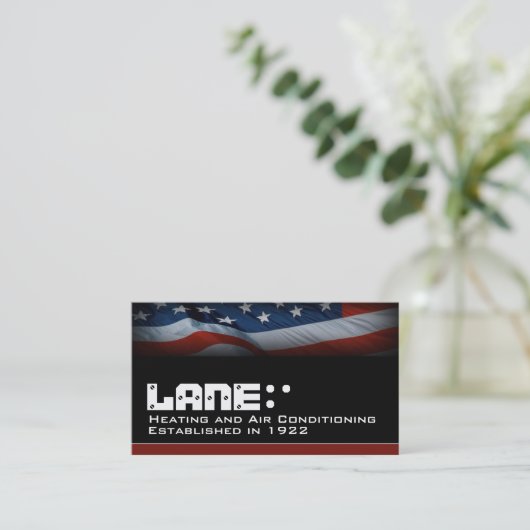 Amerikaanse vlag visitekaartje (Staand voorkant)