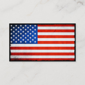 Amerikaanse vlag visitekaartje