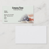 Amerikaanse vlag visitekaartje (Voorkant / Achterkant)