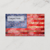 Amerikaanse vlag visitekaartje (Achterkant)