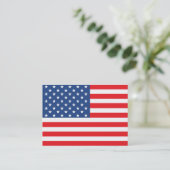 Amerikaanse vlag visitekaartje (Staand voorkant)