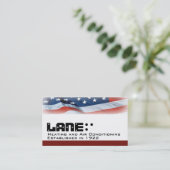 Amerikaanse vlag visitekaartje (Staand voorkant)