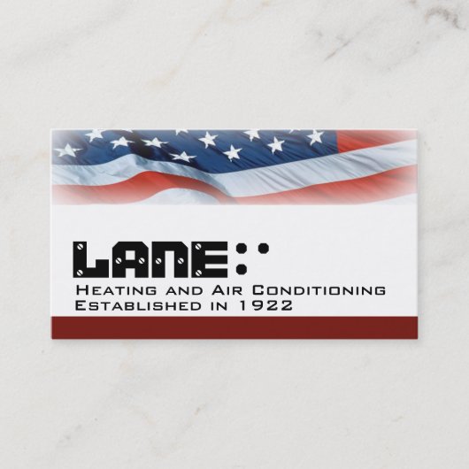 Amerikaanse vlag visitekaartje (Voorkant)