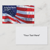 Amerikaanse vlag visitekaartje (Voorkant / Achterkant)