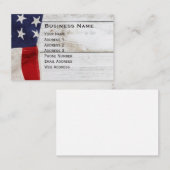  Amerikaanse vlag Visitekaartje (Voorkant / Achterkant)