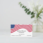 Amerikaanse vlag visitekaartje (Staand voorkant)
