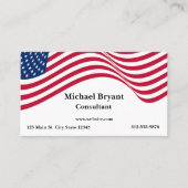 Amerikaanse vlag visitekaartje (Voorkant)