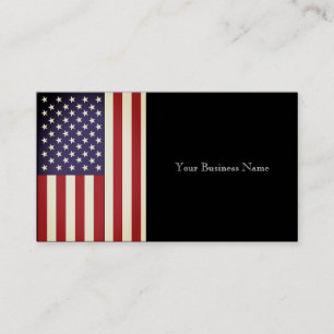 Amerikaanse vlag visitekaartje