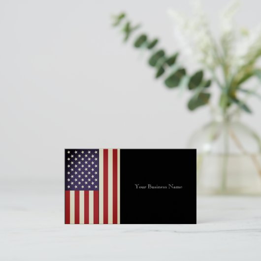 Amerikaanse vlag visitekaartje (Staand voorkant)