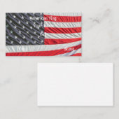 Amerikaanse vlag visitekaartje (Voorkant / Achterkant)