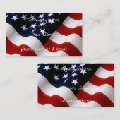 Amerikaanse vlag visitekaartje (Voorkant / Achterkant)