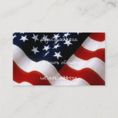 Amerikaanse vlag visitekaartje (Achterkant)