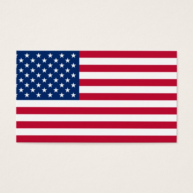 Amerikaanse vlag visitekaartje (Voorkant)