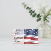 Amerikaanse vlag Visitekaartjes (Staand voorkant)