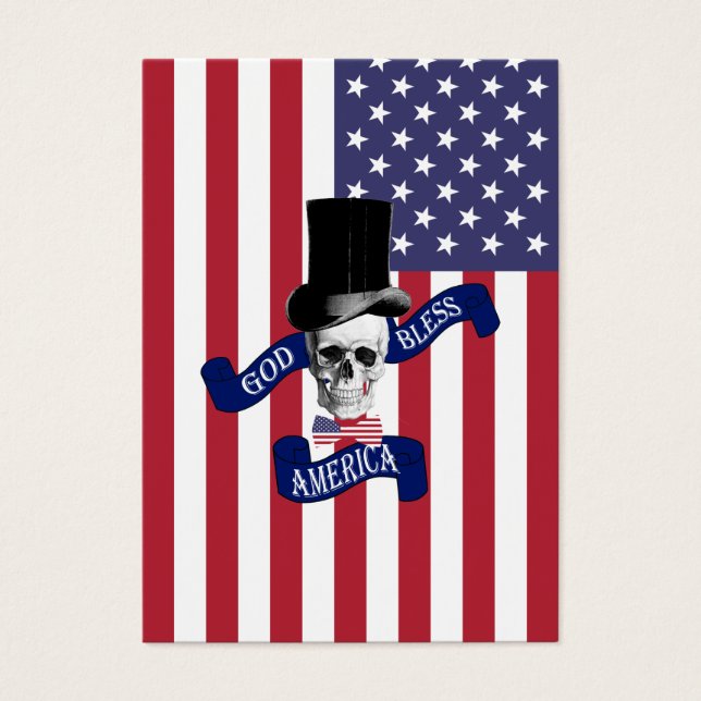 Amerikaanse vlag visitekaartjes (Voorkant)