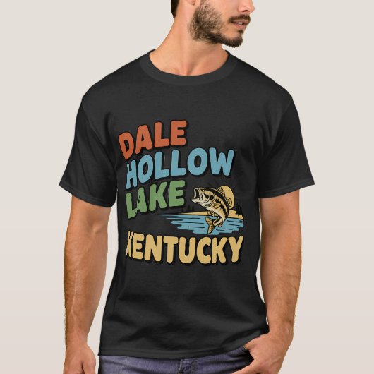 Amerikaanse Vlag Vislokmiddel Ontwerp T-shirt (Voorkant)