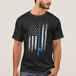 Amerikaanse Vlag Vissen  Hengel Riviervisserij  Vi T-shirt