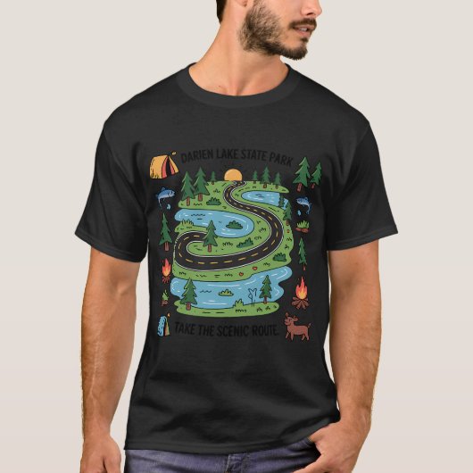 Amerikaanse vlag vissen t-shirt (Voorkant)
