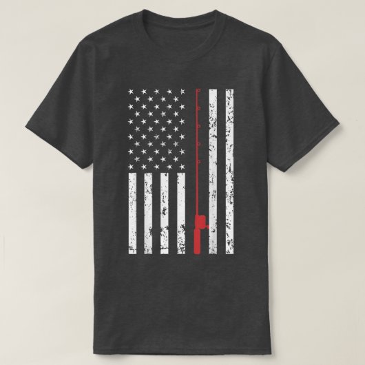 Amerikaanse Vlag VissenVintage Vissen72  T-shirt (Design voorkant)