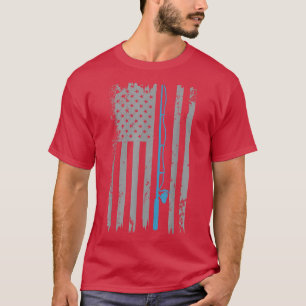 Amerikaanse vlag Vist Amerikaanse vlag T-shirt