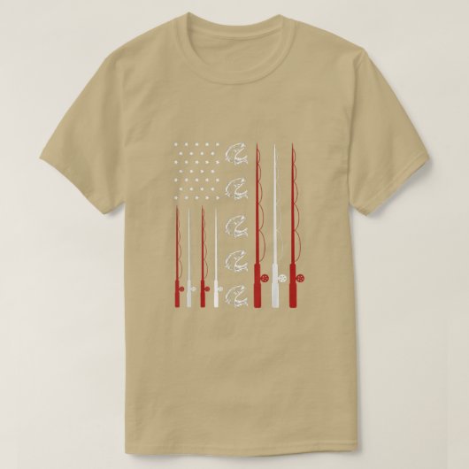 Amerikaanse vlag Vist de VS op 4 juli Mannen vrouw T-shirt (Design voorkant)